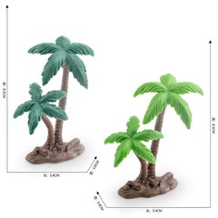 Vibrant Green Coconuts Tree Model for DIY Landscape and Garden Designs