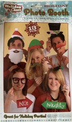 13pc Set Christmas Holiday Photo Booth Costume Work Card Party Props Santa Elf
