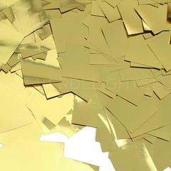 10oz Bulk 1 Inch Square Confetti Metallic Gold Premium Large Shiny Foil