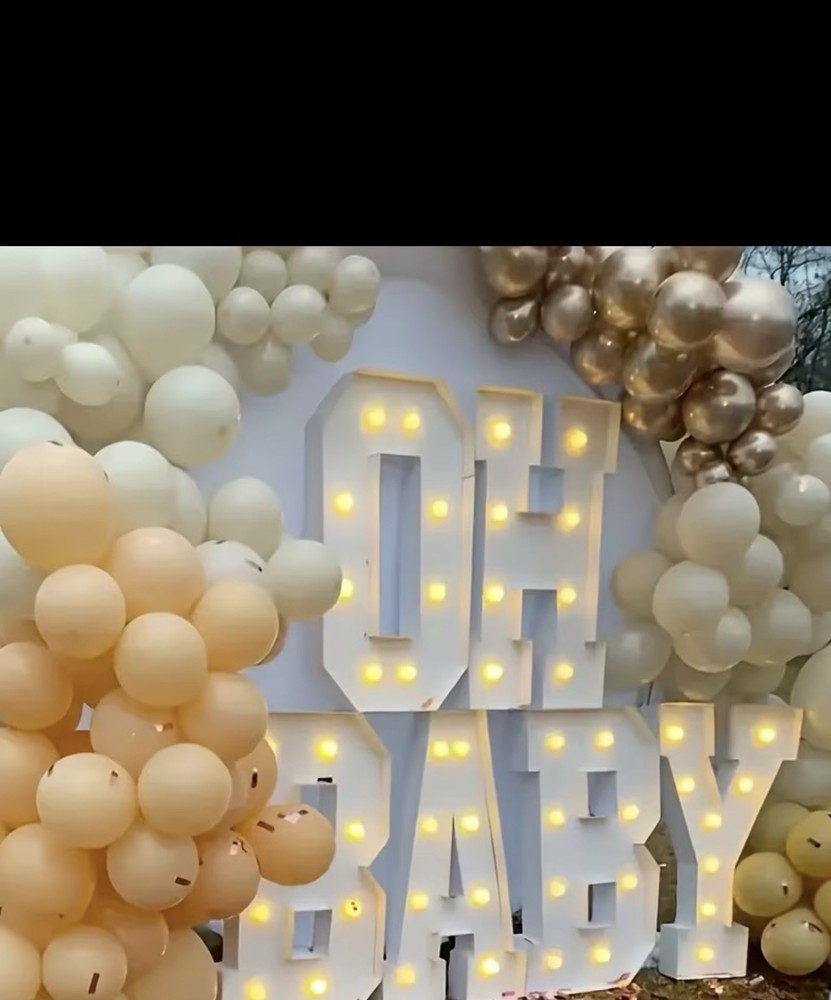 4FT Logo Letters, Warm Light Color