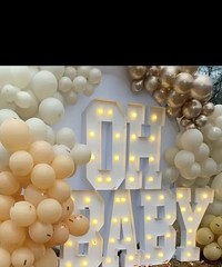 4FT Logo Letters, Warm Light Color