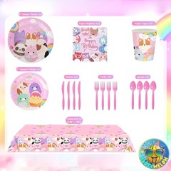 Cute Animals Birthday Decorations Kids Party Supplies with Banner Cake Topper…