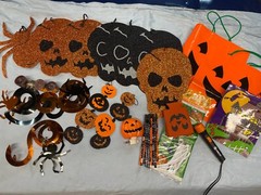 Halloween Party Decoration Supplies for Bags Wall Hangers Pencils Banner