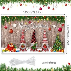 Christmas Backdrop Merry Christmas Party Decoration Christmas Photo Banner