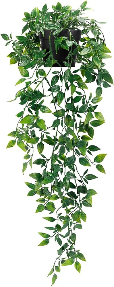 Whonline Fake Hanging Plants, Artificial Small Potted Plants for Indoor Green