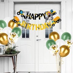 Happy Birthday Banner Construction Party Decorations Construction Birthday Party