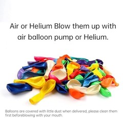 120pcs Rainbow Balloons 12 Inch Assorted Colors Party Decorations Arch Kit