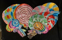 Sweet Candy Balloon Swirl Lollipop Mylar Foil Balloons Large Lot Of 35 17″