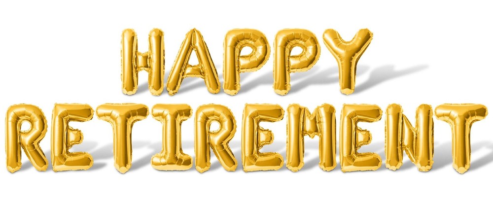 Letter Balloons – HAPPY RETIREMENT 16″ Inch Alphabet Letters Foil Mylar Ballo…