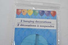 Lot of 6 Celebration Colorful Tissue Pom Poms 12″ Blue Hanging Decoration 227834