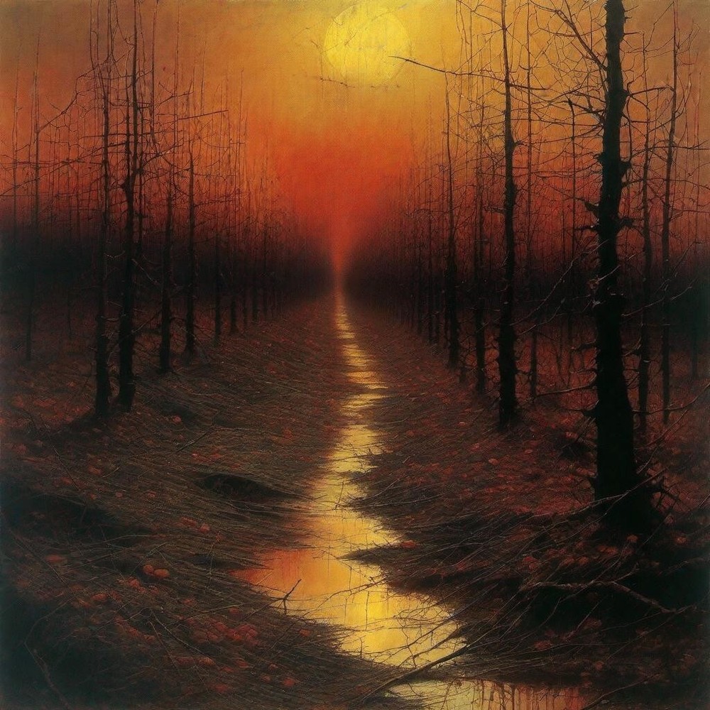 Valentines Day Sunset Into A Love Heart:14 Pictures horror Edition
