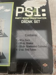 New CSI Party Scene Investigation Drink Set Halloween Fun Party Decor