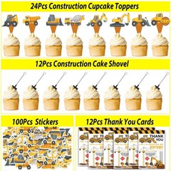 232PCS Construction Party Supplies & Decorations, Goodie Bag Stuffers & Favors