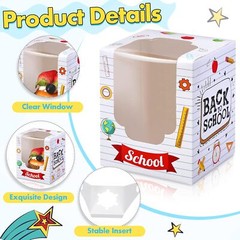 48 PCS Back to School Party Cupcake Boxes Individual with as pictures shown