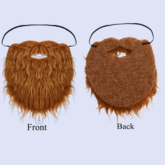 Fake Beard Halloween Costume Mustache Brown Beard Mustache Costume Facial Hai…