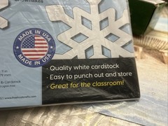 80 Pieces Snowflake Paper Cutouts with IDEA Guide, 2-Sided US Made Card Stock…