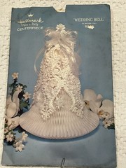 Vintage Hallmark Bridal Shower Centerpiece: Honeycomb Bells Glittering Accents