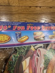 Fun Food Cutouts Decorations 1997 Beistle 4 Pack 16″ New RARE