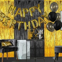 Runway Carpet W/ Double Sided Tape Gold Foil Curtains Party Decoration Set New