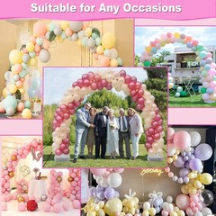 Balloon Arch Kit and Balloon Pump, 9Ft Tall & 10Ft Wide Adjustable Balloon Ar…