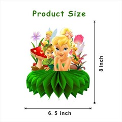 8Pcs Fairy For Tinkerbell Honeycomb Table Centerpiece,Cartoon Birthday Party …