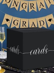 Graduation Decorations Black/Gray/Red Gold Graduation Party Decorations Suppl…