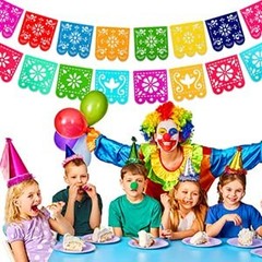 Fiesta Party Decorations Banner, Mexican Party Decorations Banner, Felt Papel…