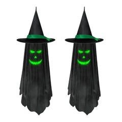 Halloween Fabric Specter With Light Outdoor Hanging Decoration For Themed