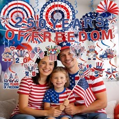 250th Anniversary Party Decorations Include 250 Years of Freedom Banners