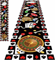 10 Ft Casino Floor Runner Casino Theme Party Decorations Long Poker Runner Rugs