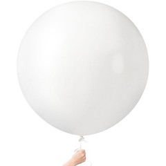 4PCS Large 36 Inch White Balloons, White Latex Big Balloons for Baby Shower G…