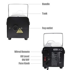 ATDAWN Halloween Fog Machine, Professional Wireless Remote Control Portable S…