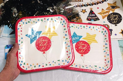 Graduation Party Supplies. Decorations, stickers, clings, plates, napkins, glass