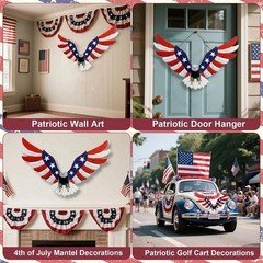Bold Metal Eagle Decor with Timer – Perfect for July 4th and -Round Pride