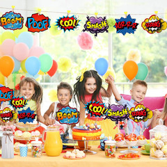 30 Pieces Hero Party Decorations Sign Cutouts Superhero Birthday Supplies Props!