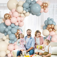 149Pcs Blue and Pink Balloon Arch Garland Kit Different Sizes 18 12 10 5Inch, 6P