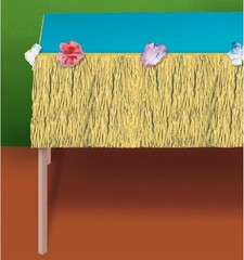 Natural Colored Grass Mini Paper Table Skirt – 15″ x 9′ (1 Pc) – Eco-friendly &