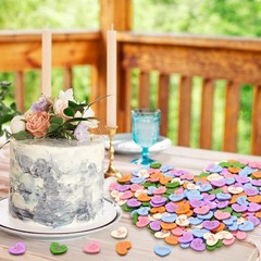 300 Pcs Valentine’s Day Conversation Hearts Vase Filler Wooden Conversation H…