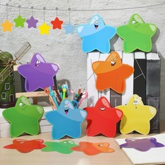90 PCS 5.9 Inch Assorted Color Star Cutouts Confetti Bulletin Board Classroom