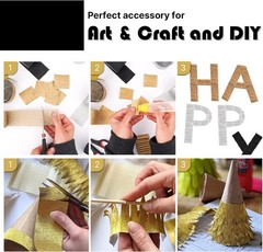 Versatile Black Crepe Paper Streamers – 1.8 Inch x 82 Ft, Perfect for Parties