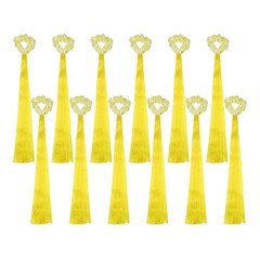 Rainbow Dance Ribbons, Wrist Streamers 12 Pcs & Yellow