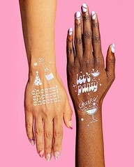 Cheers Party Temporary Tattoos – 52 iridescent styles | Bachelorette Party