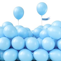 Light Blue Balloons 50pcs 5 Inch Small Mini Baby Pastel Sky Aqua Blue Balloon…