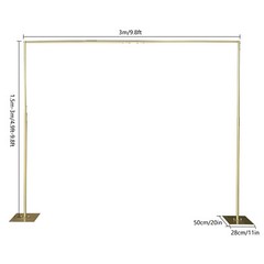 Professional Backdrop Stand Pipe 3M Heavy Duty Background Support Curtain Frame