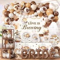 Love Is Brewing Bridal Shower Decorations Set NEW
