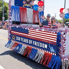 250Th Anniversary Patriotic Parade Float Decoration Kit, 250 Years Independence