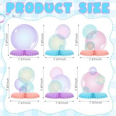 10 Pcs Bubble Centerpieces Under the Sea Party Honeycomb Bubble Style