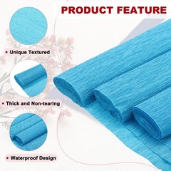 Crepe Paper Roll 8.2ft Long 98 Inch Wide for Decoration, Dark Blue