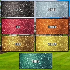 18” Sparkle Alphabet Yard Sign Letters, Bebas Font, 26pcs, 52 Stakes