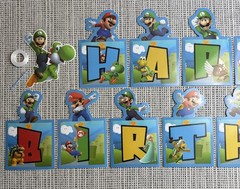 NEW 42Pcs Super Mario Bros Birthday Party Decor Backdrop Banner Balloons+